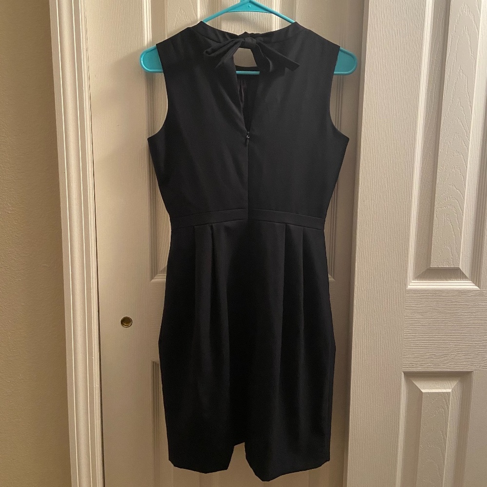 J CREW Navy Blue Sleeveless Sheath Dress - Picture 2 of 3